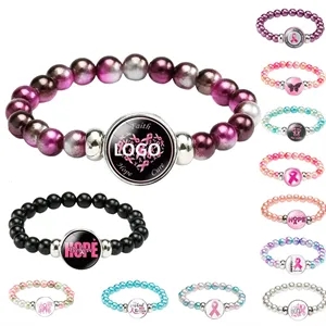 Courage Pink Ribbon Bracelet