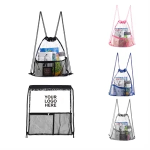 Transparent Drawstring Backpack