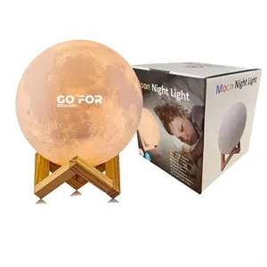 16 Colors LED Moon Light with Remote, Touch Control and USB