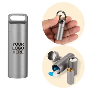 Titanium Pill Case Keychain