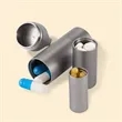 Titanium Pill Case Keychain | https://www.bestnamebadges.com