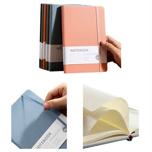 Custom Denim Textured PU Lace-up Notebooks