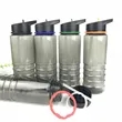 Plastic 28oz Straw Mug with Carrying Handle | https://www.bestnamebadges.com