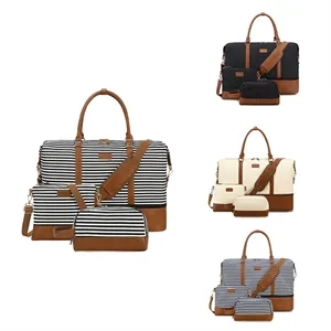 Women Ladies Canvas Weekend Bag