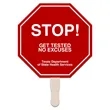 Stop Sign Hand Fans | https://www.bestnamebadges.com
