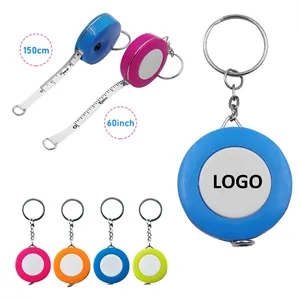 Mini Double-Sided Tape Measure Keychain