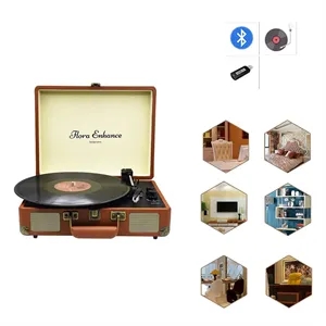 3-Speed Portable Suitcase Record Player