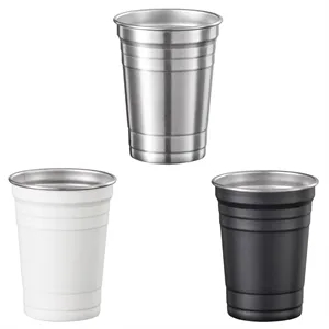 Stainless Steel Pint Cups-18.6 Oz
