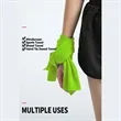 Multipurpose Alphabet Printing Dry Portable Cooling Towels | https://www.bestnamebadges.com