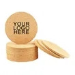 MOQ 100 Insulated Non-slip Cork Coaster | https://www.bestnamebadges.com