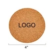 MOQ 100 Insulated Non-slip Cork Coaster | https://www.bestnamebadges.com