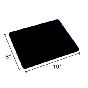 MOQ 50 Custom 8"*10"Black Mouse Pad