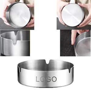 MOQ 50 Simple Stainless Steel Ashtray