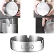 MOQ 50 Simple Stainless Steel Ashtray | https://www.bestnamebadges.com