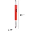 Hexagon 6-in-1 Multi-functional Ballpoint Pen | https://www.bestnamebadges.com