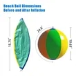 Custom 11" Inflatable Beach Ball | https://www.bestnamebadges.com