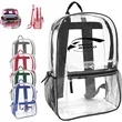 24L Stadium Approved Certified Clear Backpack | https://www.bestnamebadges.com