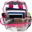 24L Stadium Approved Certified Clear Backpack | https://www.bestnamebadges.com