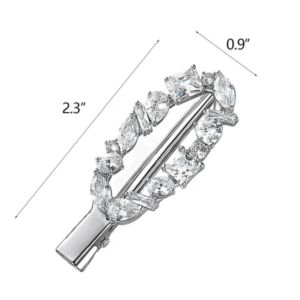 Clear Ice Heavy Metal Duck Beak Zircon Hair Clip