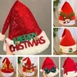 Christmas Snowflakes Santa Hat | https://www.bestnamebadges.com
