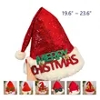 Christmas Snowflakes Santa Hat | https://www.bestnamebadges.com