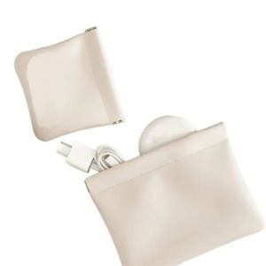 Leather Shrapnel Automatic Closing Storage Bag Pouch