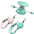 Retractable 3-in-1 Charging Cable | https://www.bestnamebadges.com