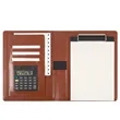 A5 Notepad Zippered Organizer With Calculator Writing Pad | https://www.bestnamebadges.com