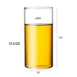 13.5 oz. Premium Borosilicate Glass Cup | https://www.bestnamebadges.com