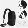 Sling Men Backpack Chest Storage Zipper Bag with Password | https://www.bestnamebadges.com