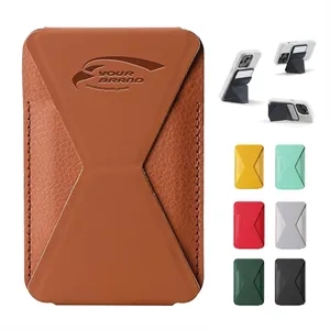 Trendy Portable Leather Magnetic Phone Holder