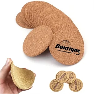 Thick Absorbent Anti-Slip Rustic Cork Coaster