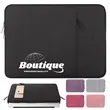Laptop Sleeve Bag Polyester Vertical Case with Pocket | https://www.bestnamebadges.com