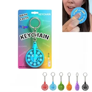 Math Fact Fidget Spinners Keychain