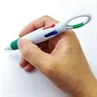 4-in-1 Retractable Carabiner Multicolor Ballpoint Pens | https://www.bestnamebadges.com