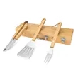 3-Piece Custom Bamboo Grilling Barbecue Tool Set | https://www.bestnamebadges.com