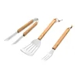 3-Piece Custom Bamboo Grilling Barbecue Tool Set | https://www.bestnamebadges.com