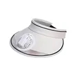 Sun Visor Hat with Fan Adjustable Head Circumference Cap | https://www.bestnamebadges.com