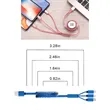 MOQ 100 3 in 1 Retractable USB Fast Charging Data Cable | https://www.bestnamebadges.com