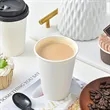 12oz. Reusable Coffee Mug With Lid Travel Plastic Cup | https://www.bestnamebadges.com