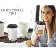 12oz. Reusable Coffee Mug With Lid Travel Plastic Cup | https://www.bestnamebadges.com