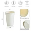 12oz. Reusable Coffee Mug With Lid Travel Plastic Cup | https://www.bestnamebadges.com