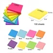 100 sheets sticky notes | https://www.bestnamebadges.com