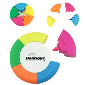 Round Marker Graffiti Painting Kids 5 Colors Highlighter Pen