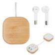 Bamboo Wireless Earbuds & Watch Charger | https://www.bestnamebadges.com