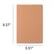 MOQ 50 A5 Kraft Paper Lined Notebook | https://www.bestnamebadges.com