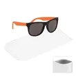 Rubberized Sunglasses With Rpet Microfiber Sunglass Pouch | https://www.bestnamebadges.com