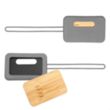 First Class Bamboo & Silicone Luggage Tag | https://www.bestnamebadges.com