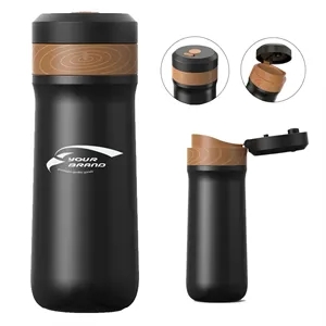 Portable French Press Car-Go Coffee Maker Insulated Bottle