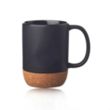 15 oz. Matte Cork Bottom Ceramic Mugs | https://www.bestnamebadges.com